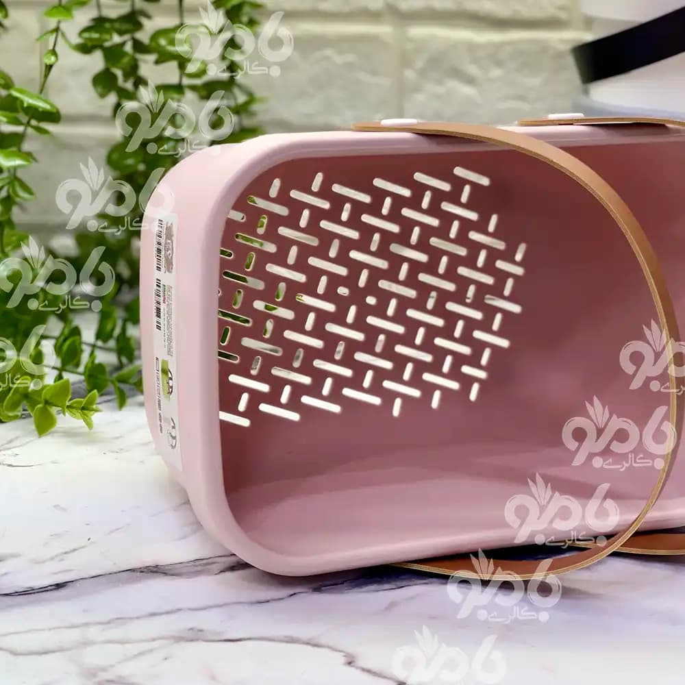 سبد نظم دهنده استوریج دسته چرم کوچک — تصویر ۳