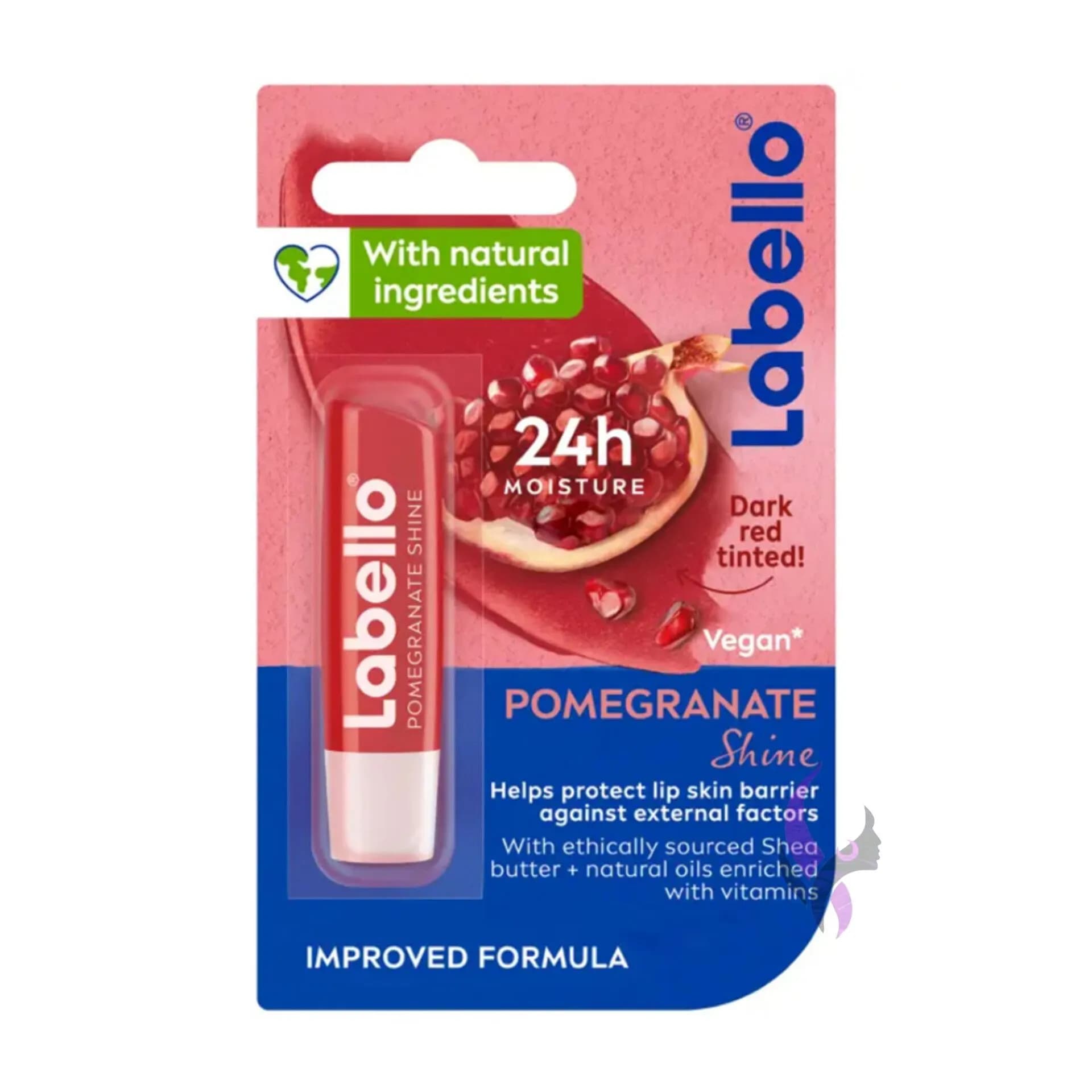بالم لب مرطوب کننده 24 ساعته انار لابلو Labello Lip Balm 24h Moisture Pomegranate Shine