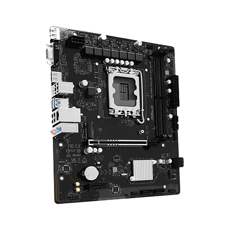 مادربرد ازراک مدل H610M-HDV/M.2+ DDR5 Black — تصویر ۲