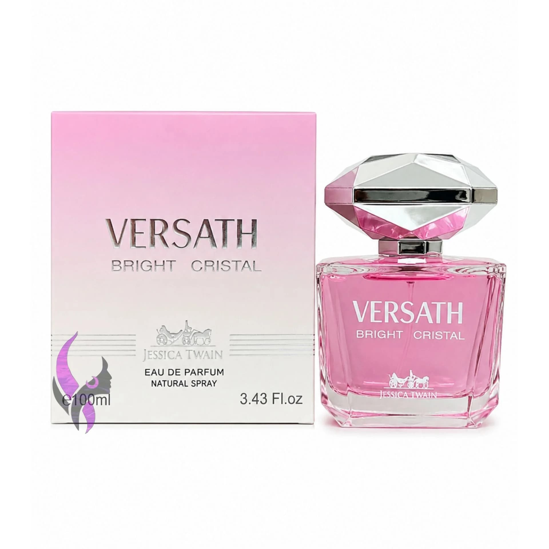 ادکلن ورساچه صورتی-برایت کریستال جسیکا تواین Versace Bright Crystal