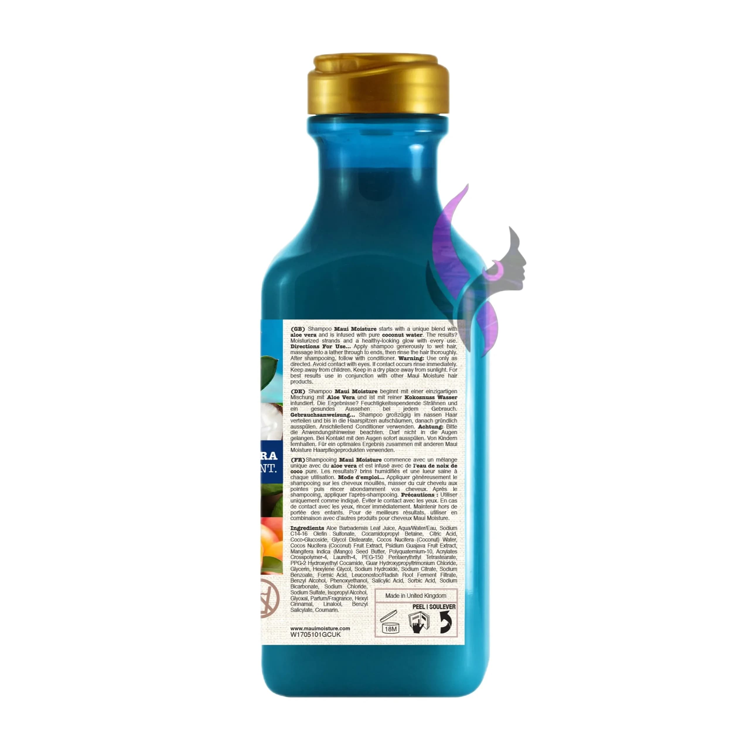 شامپو مغذی و آبرسان شیر نارگیل مائوئی مویسچر Maui Coconut Milk — تصویر ۲