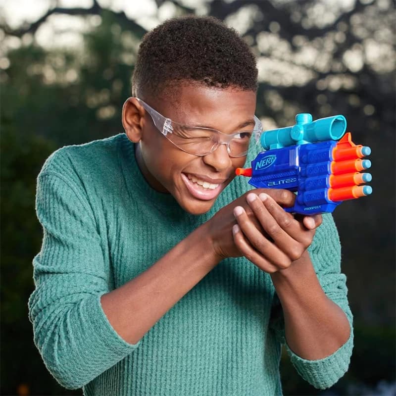 تفنگ اسباب بازی کودک مدل نرف آبی پررنگ NERF ELITE کد F5404 — تصویر ۳
