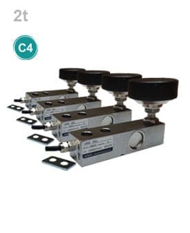 ست 4 تایی لودسل آین مدل HSQB-SS کلاس C4 ظرفیت 2 تن با پایه و لاتن