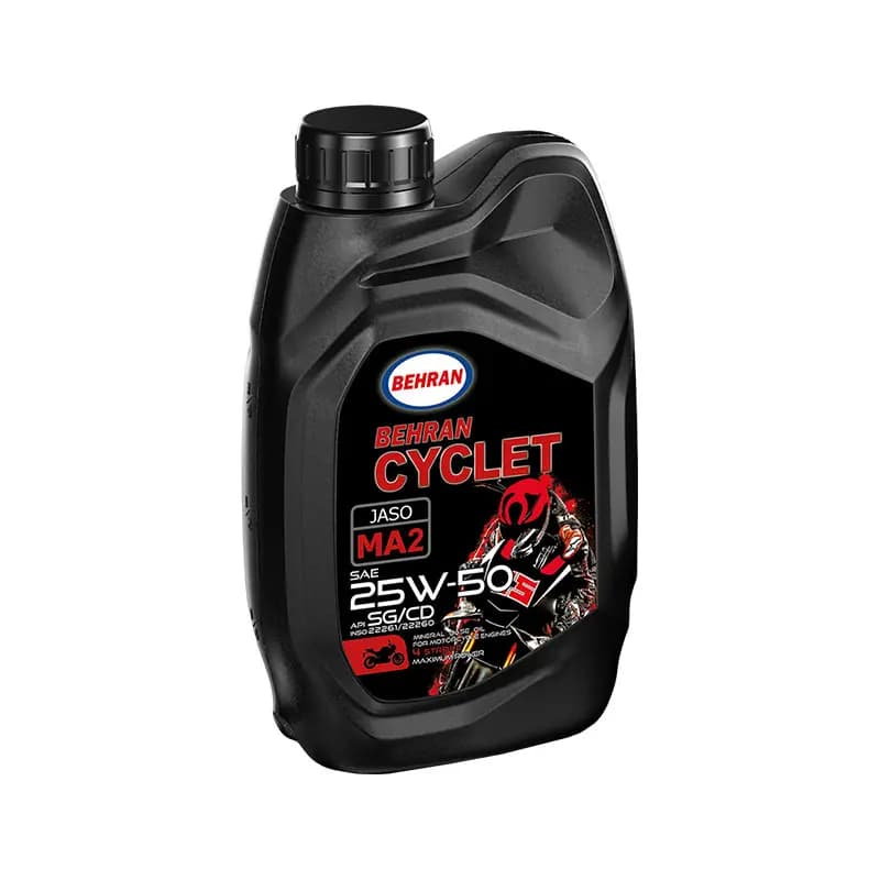 روغن موتور بهران سیکلت 25W-50 SG یک لیتری