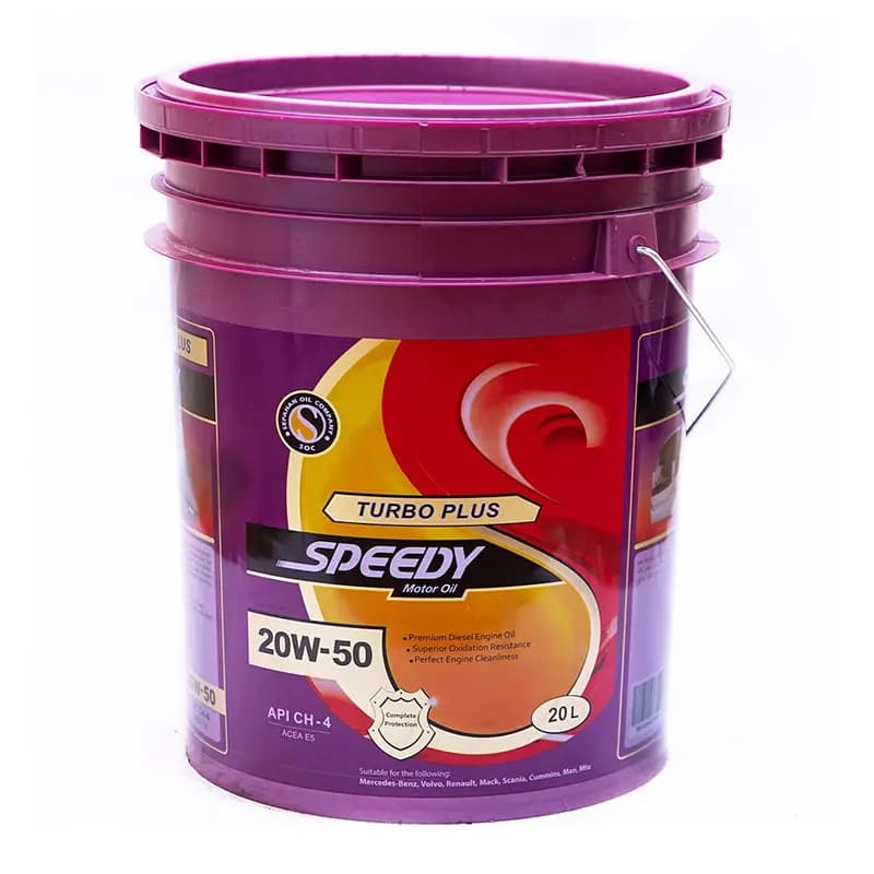 روغن موتور اسپیدی توربو پلاس 20W-50 CH-4 بیست لیتری