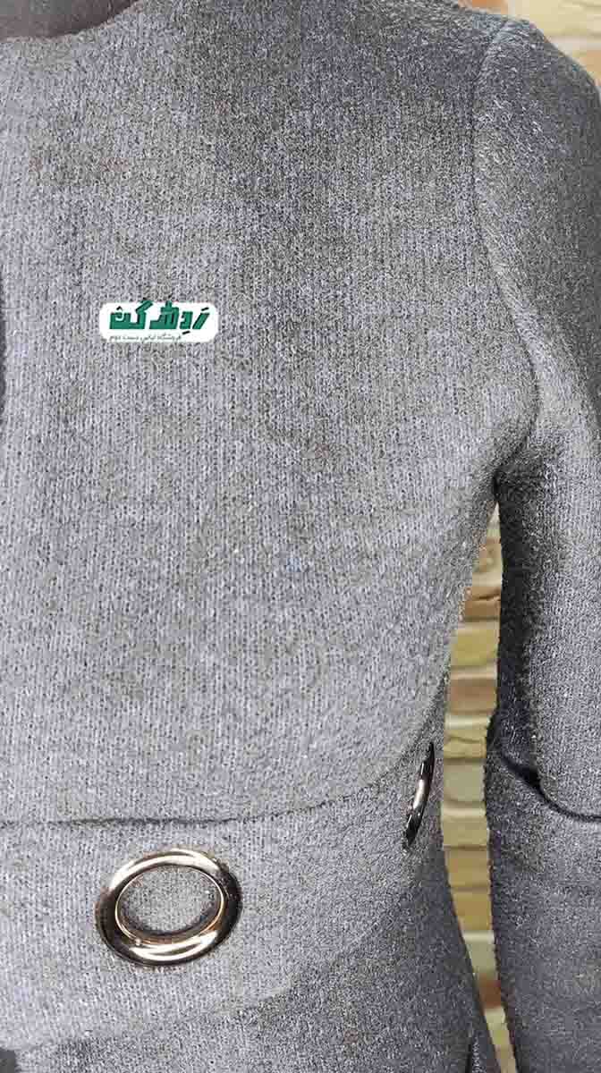 پالتو پشمی مشکی زنانه دست دوم — تصویر ۲