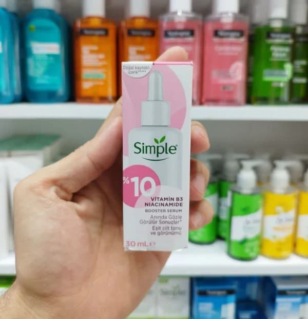 سرم ضدجوش و ضدلک نیاسینامید 10% سیمپل 30 میل — تصویر ۳