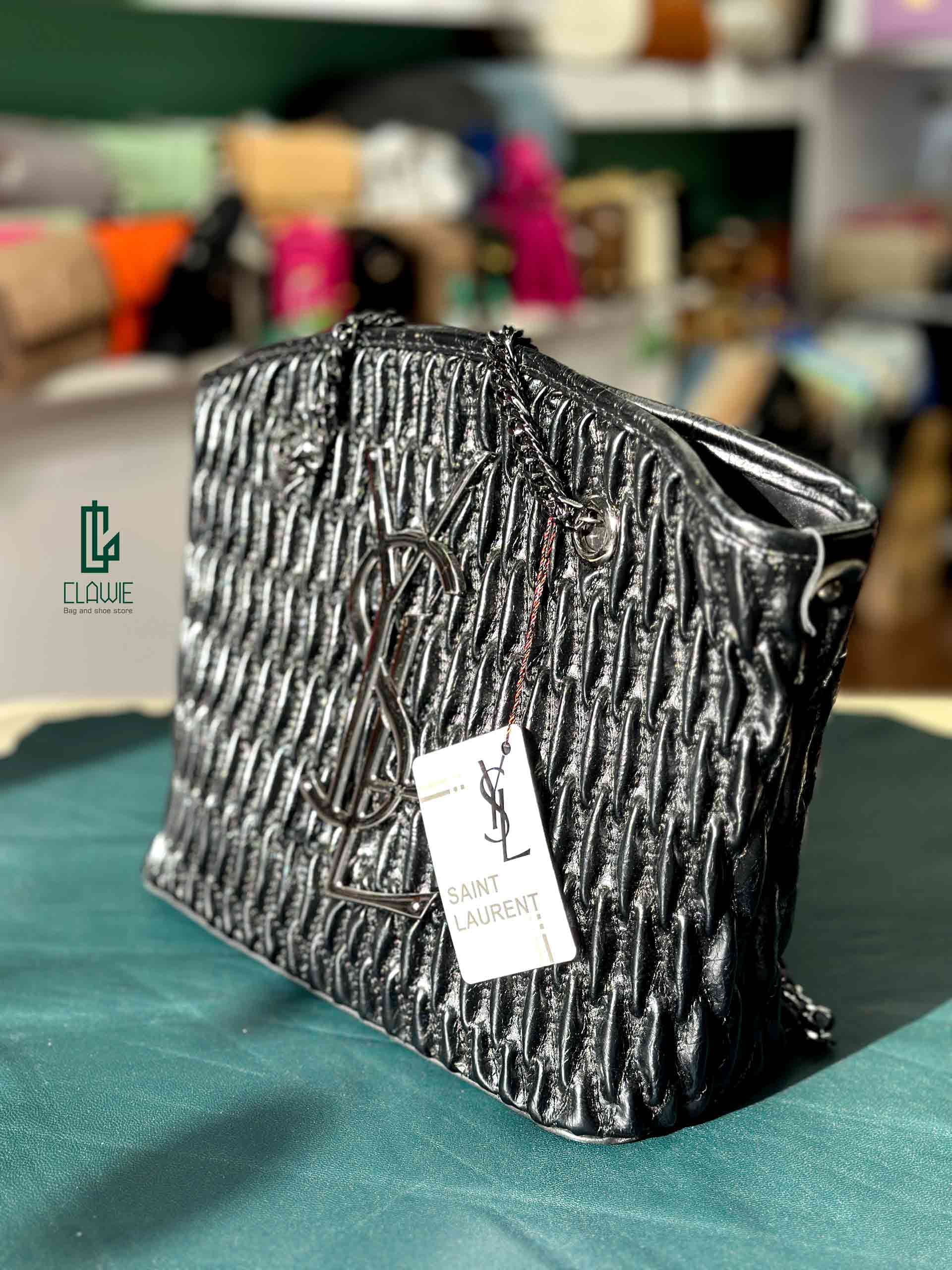 کیف طرح بافت: بند زنجیری_ysl — تصویر ۲