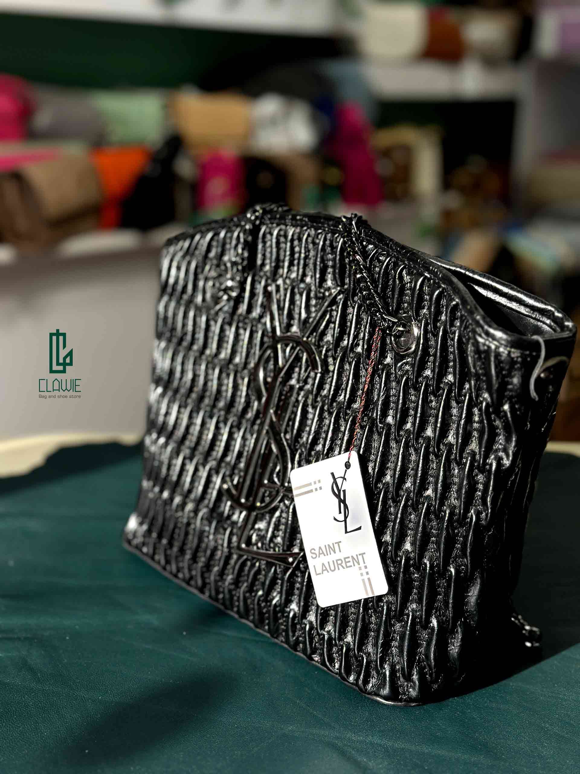 کیف طرح بافت: بند زنجیری_ysl — تصویر ۳