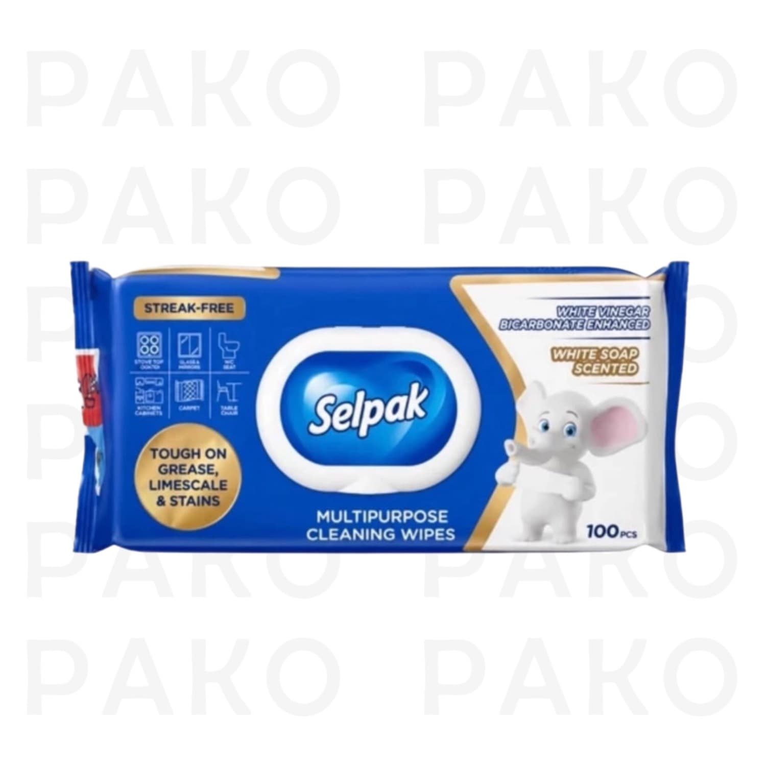 دستمال مرطوب چندمنظوره 100 عددي 1.5 کیلویی سلپاك selpak