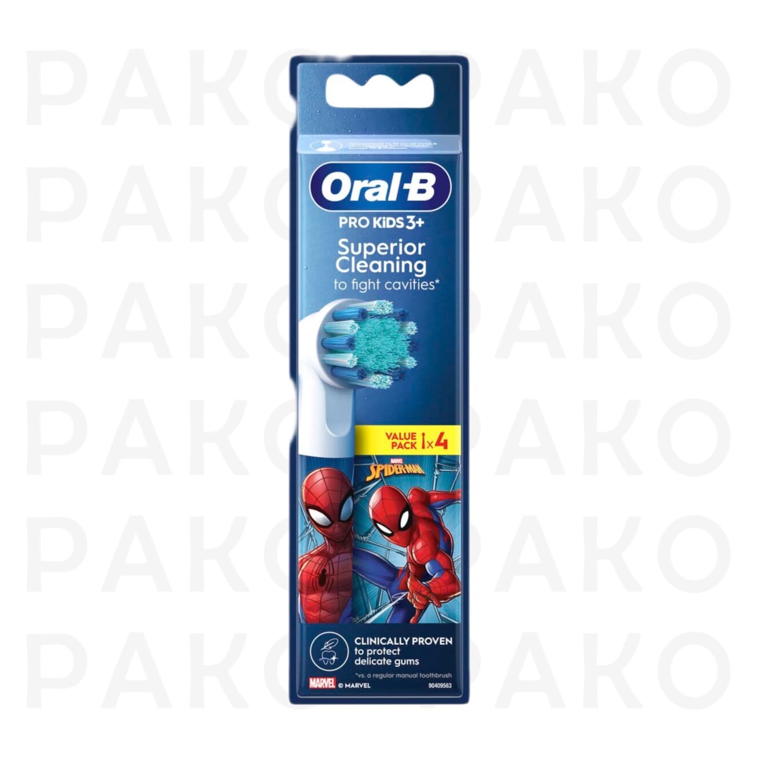 سر مسواك كودك جايگزين اورال بی مرد عنكبوتي 4 عددی-ORAL-B