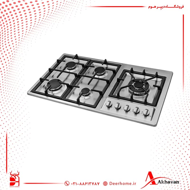 اجاق گاز رومیزی استیل اخوان مدل Gi135-S