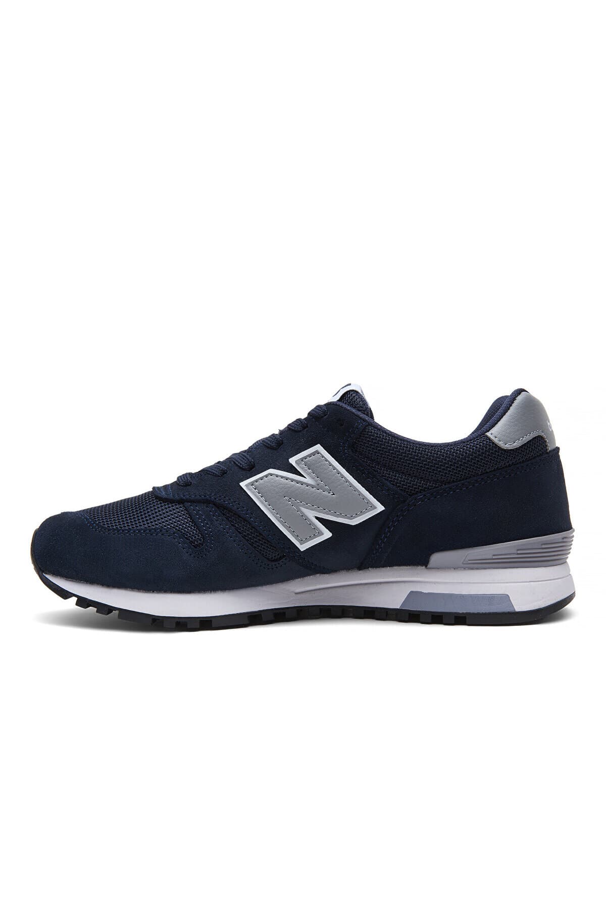 کفش اسنیکر نیو بالانس مردانه چرم سبز بیسیک راسته اسپرت | New Balance ML565NVY TR — تصویر ۴