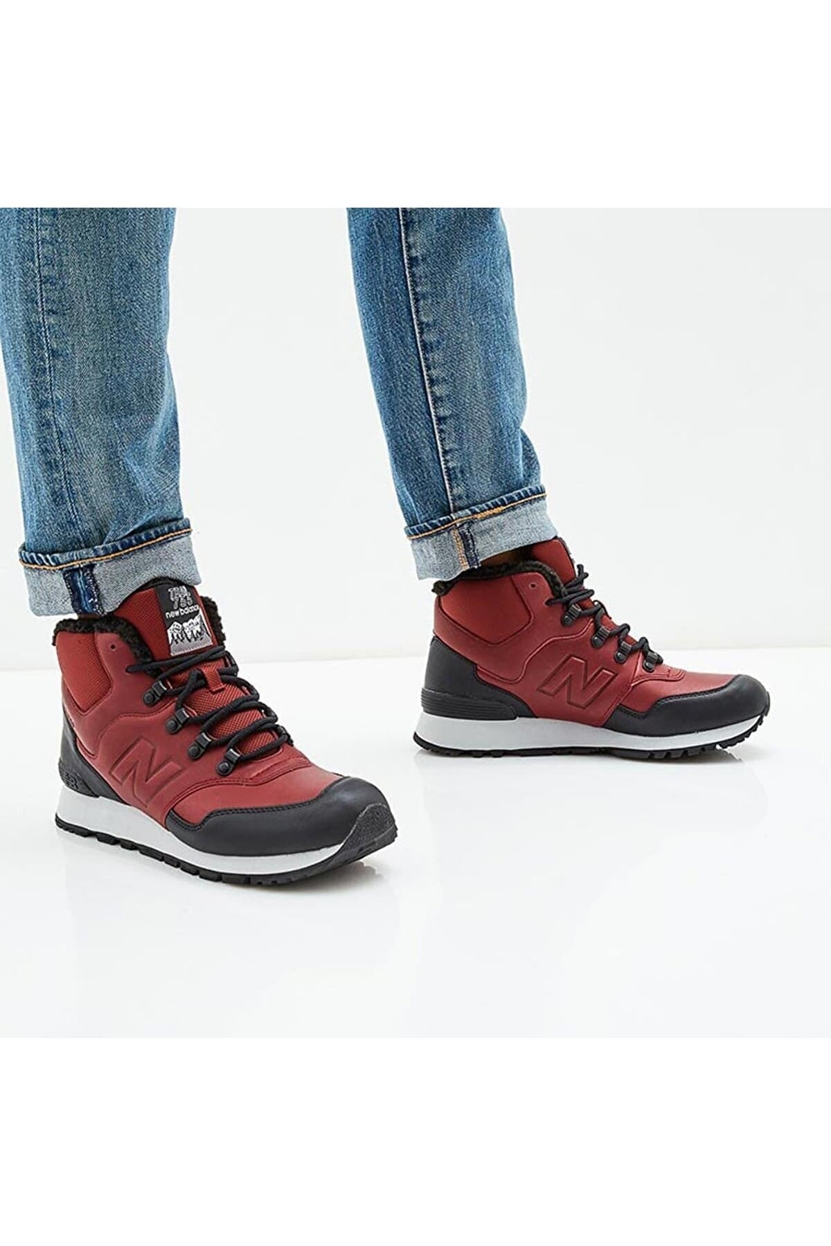 کفش اسنیکر نیو بالانس زنانه منسوجات طلایی | New Balance HL755MLG CN — تصویر ۵