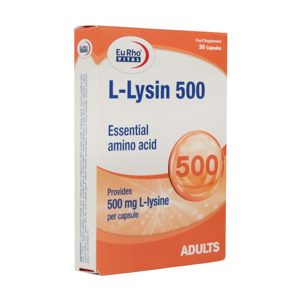 کپسول ال لیزین 500 میلی گرم یوروویتال | 30 عددی