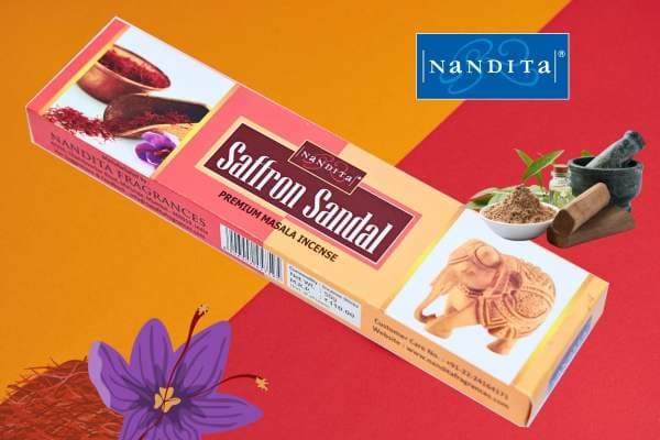 عود دست ساز صندل زعفران (Saffron Sandal) ناندیتا