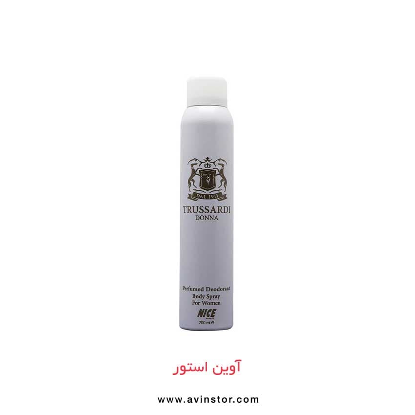 اسپری بدن زنانه اسکلاره مدل Trussardi Donna