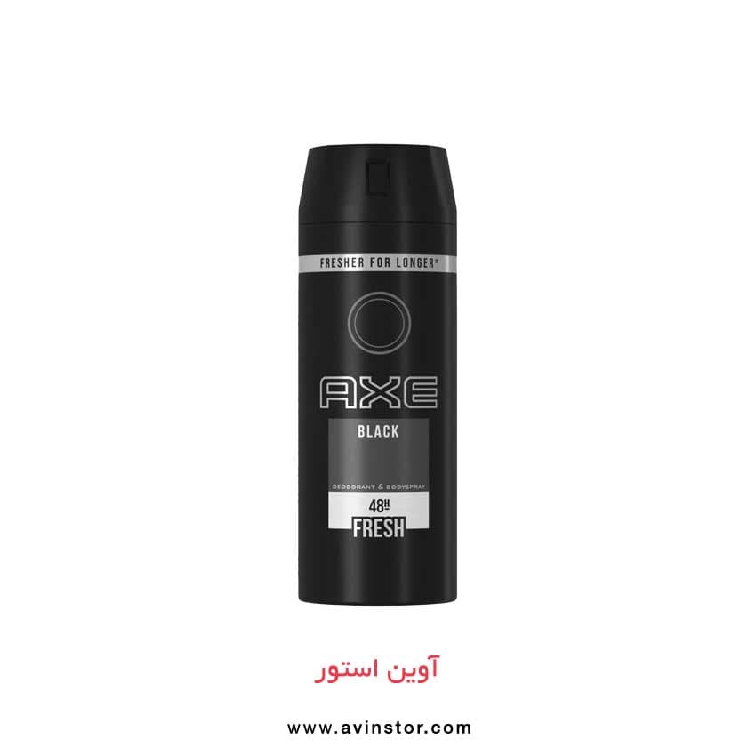 اسپری دئودورانت مردانه BLACK FRESH اکس AXE