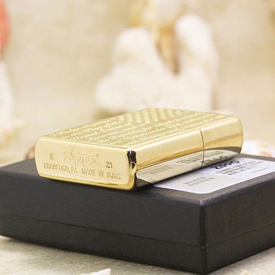 فندک زیپو اصل Zippo Allegiance 254B کد 49585 — تصویر ۴