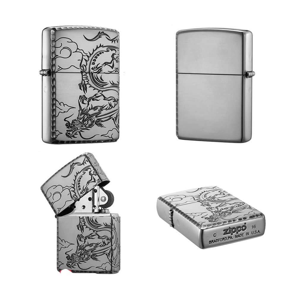 فندک زیپو اصل Zippo Tribal Dragon کد ZA-3-5A — تصویر ۲