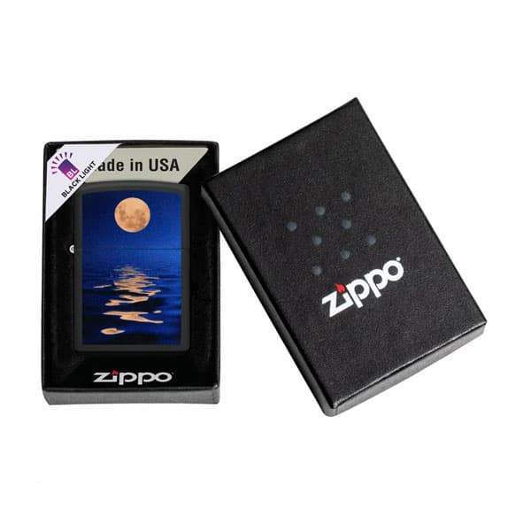 فندک زیپو اصل Zippo Full Moon Design کد 49810 — تصویر ۲