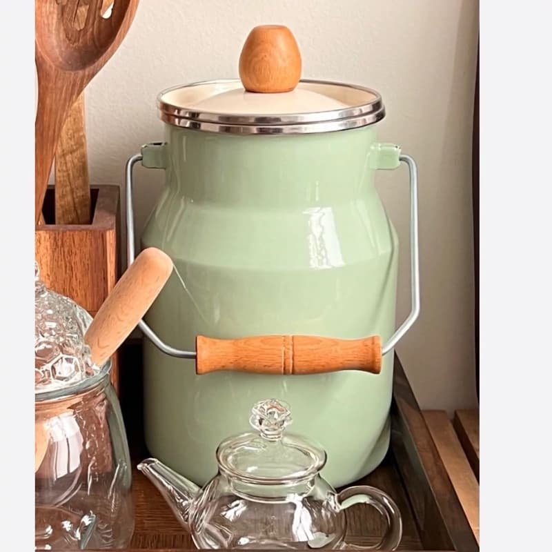سطل (دبه) روغن و شیر دو لیتری لعابی برند لایتLIGHT