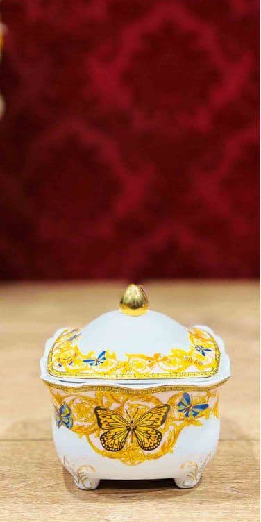 شکلات خوری مربع طرح پروانه 55329(تهران(پیک)-شهرستان(تیپاکس)) — تصویر ۳