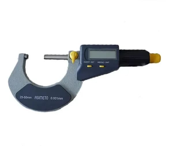 میکرومتر دیجیتال آسیمتو خارج سنج 50-25 میلی متر مدل 0-02-116