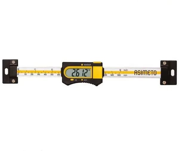خط کش دیجیتال افقی آسیمتو 20 سانتی متر مدل 5-08-326
