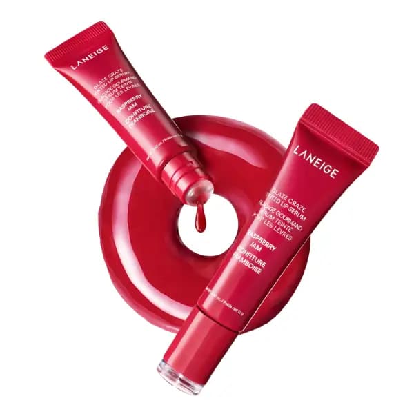 لیپ گلاس سرم لب رنگی گلیز کریز لانیژ RASPBERRY JAM (SHEER RED)