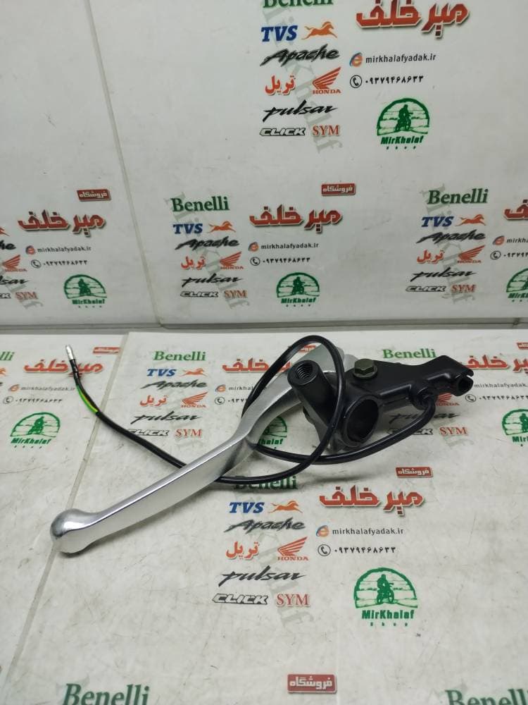 کتی (دسته) ترمز کامل سمت چپ موتور یاماها و طرح ایروکس nvx سیمی لنتی (نقره ای)