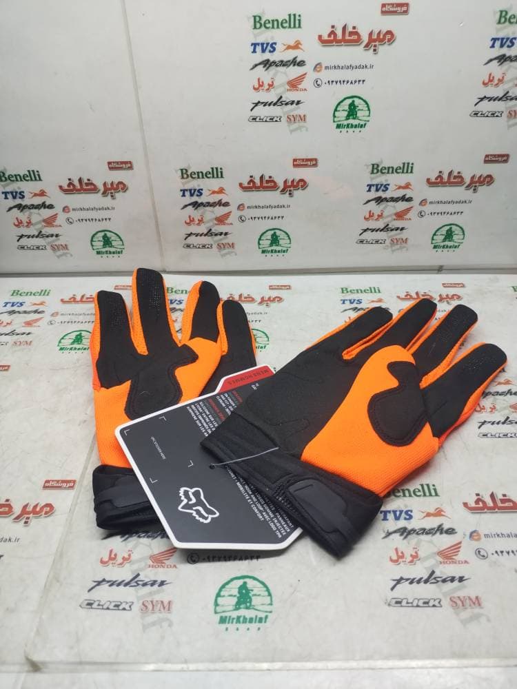 دستکش حرفه ای اسپرت کراسی خارجی نارنجی — تصویر ۲