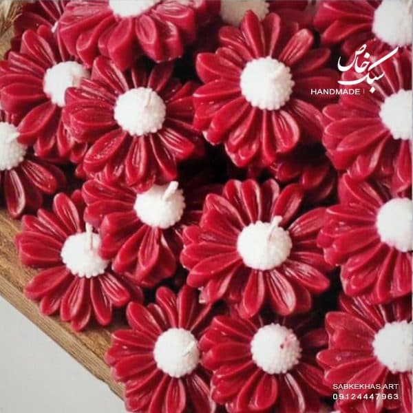شمع گل بابونه – 5 عددی — تصویر ۵