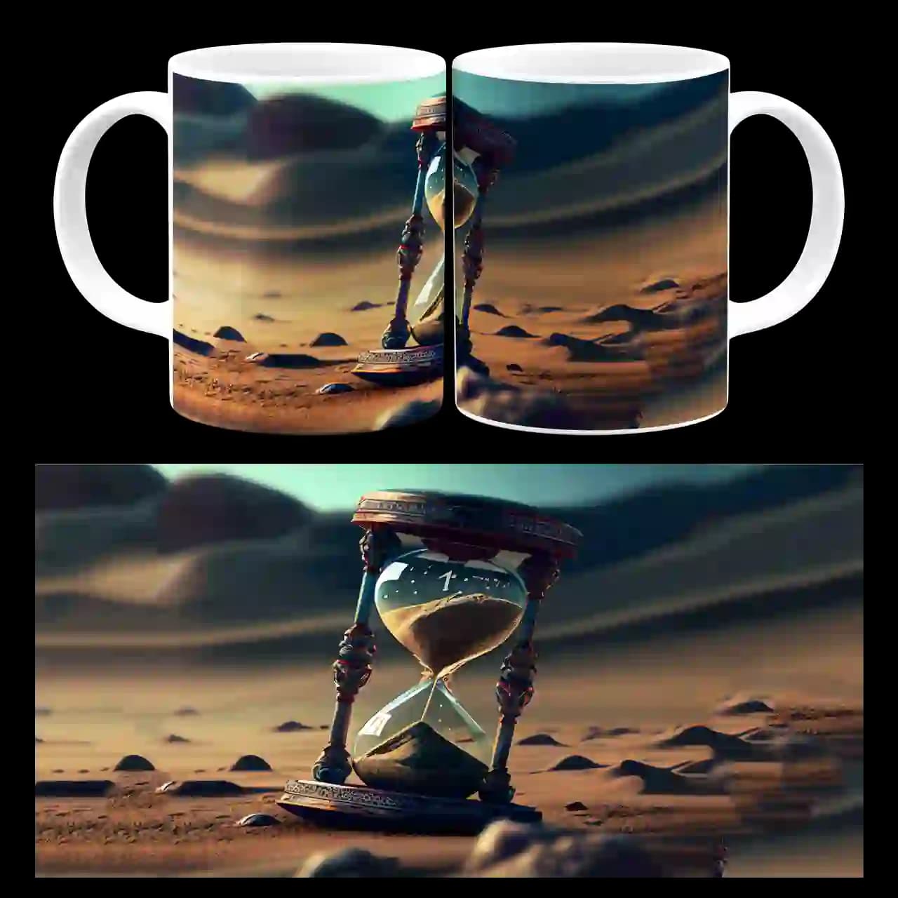 ماگ ساعت شنی مدل AT6