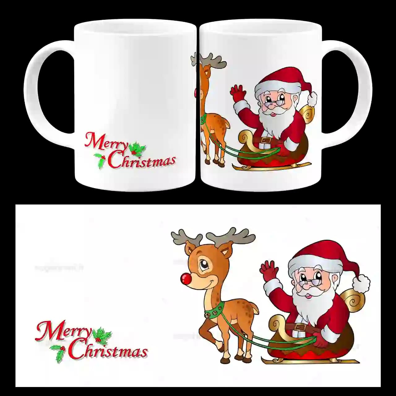 ماگ Merry christmas مدل AK7