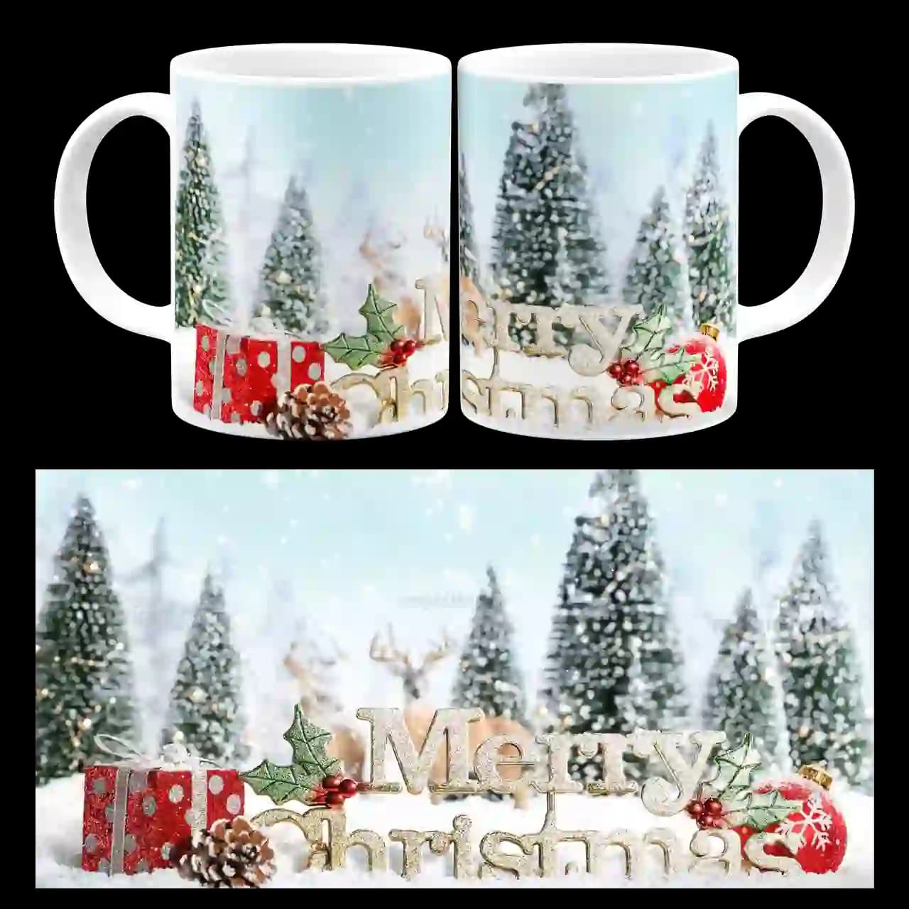 ماگ Merry christmas مدل AK2