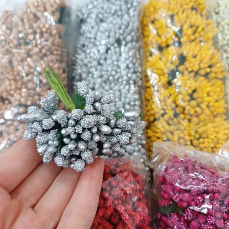 پرچم گل شکری نقره ای (1 دسته)و عمده