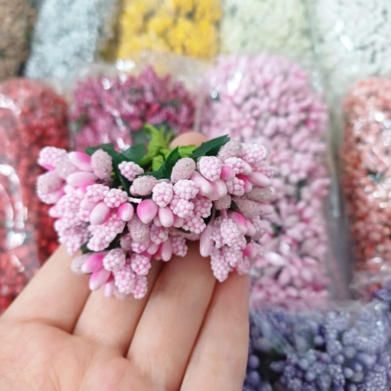 پرچم گل شکری صورتی (1 دسته)و عمده