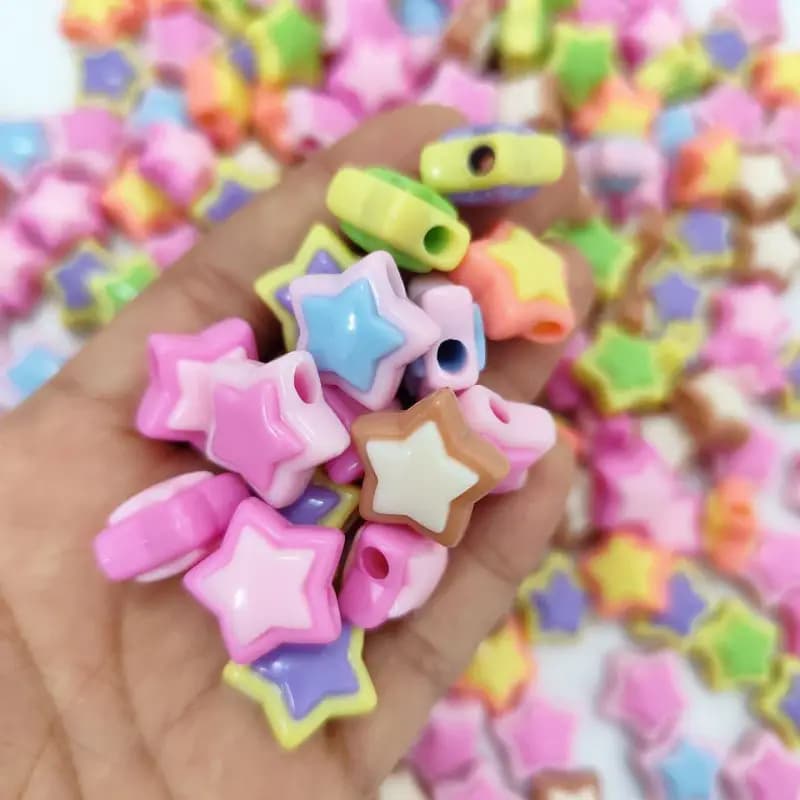 مهره رنگی ستاره مینیمال(20گرم) — تصویر ۳