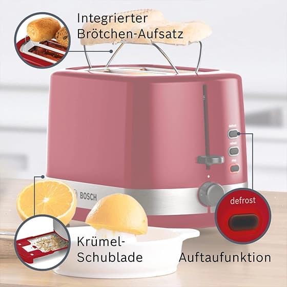 ‎توستر نان بوش مدل BOSCH TAT6A514 (اصل) — تصویر ۲