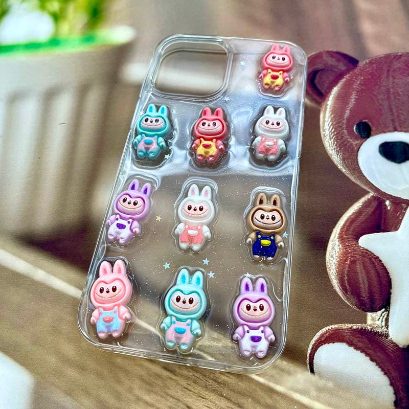 قاب گوشی iPhone 12 Pro Max آیفون 3D Candy Case شفاف آبنباتی شفاف طرح برجسته لبوبو کد 539241 — تصویر ۲