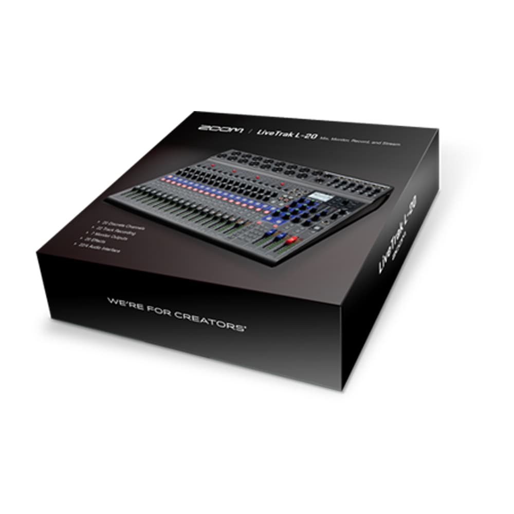 میکسر دیجیتال و رکوردر Zoom LiveTrak L-20 — تصویر ۷