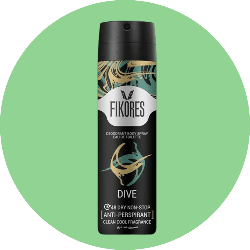 اسپری ضدتعریق مردانه فیکورس مدل دایو DIVE حجم 150 میل