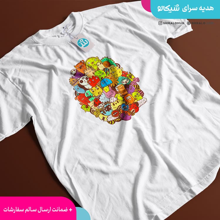 تیشرت طرح دودل آرت — تصویر ۴