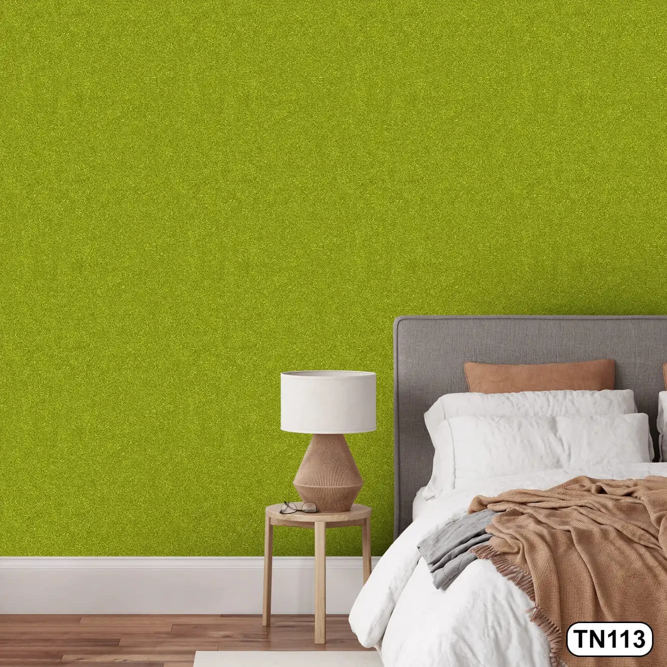 کاغذ دیواری رنگ سبز روشن کد TN113