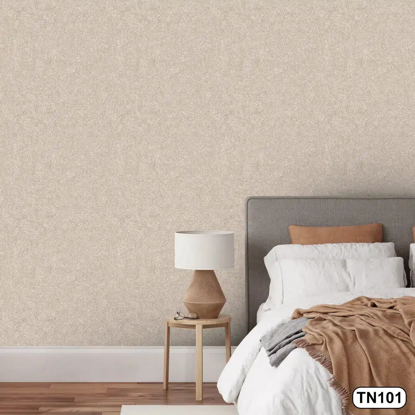 کاغذ دیواری رنگ کرم کد TN101