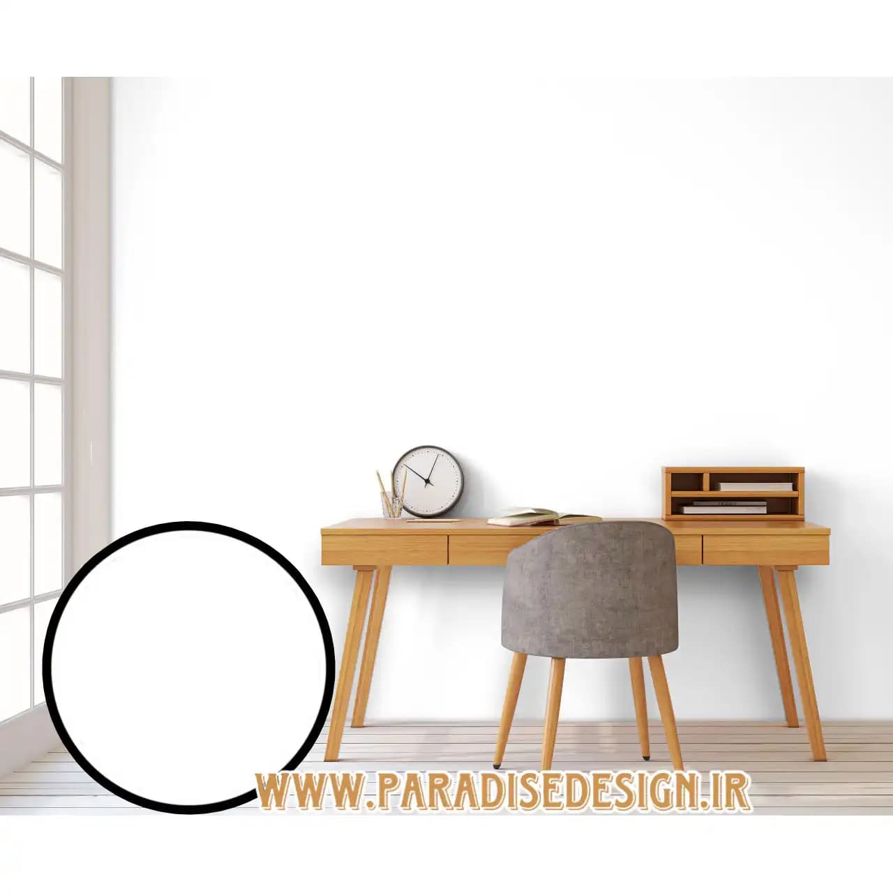کاغذ دیواری ساده سفید پارادایس
