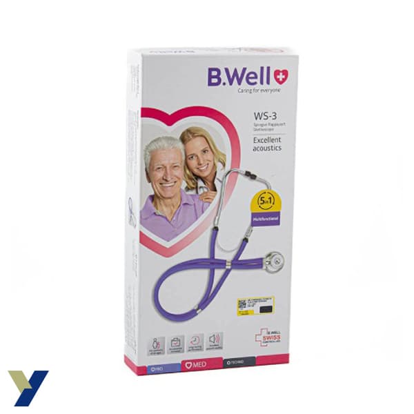 گوشی پزشکی دو شلنگه بی ول WS-3 — تصویر ۲
