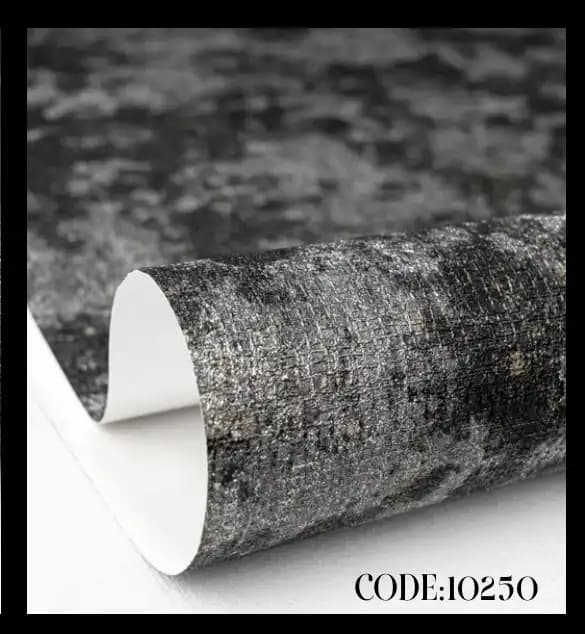 کاغذ دیواری طرح پتینه مشکی کد 10250