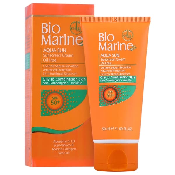 کرم ضد آفتاب فاقد چربی بی رنگ +SPF50 بایومارین — تصویر ۲
